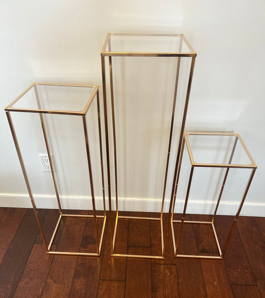 Square Gold Table 3 units